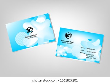 Liquid Abstract Background. Business Card Templates