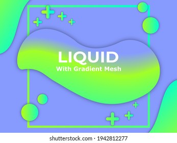Liquid Abstract Background With Calm Color Theme. Great for background, template, banner design, wallpaper, wall decoration, book cover, web design, ornament and decoration, poster, etc.