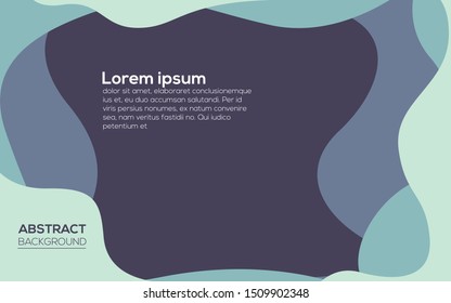 Liquid Abstract Background Design With Blue Theme