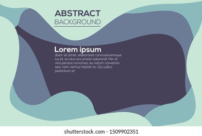 Liquid Abstract Background Design With Blue Theme