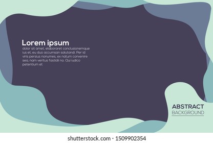 Liquid Abstract Background Design With Blue Theme
