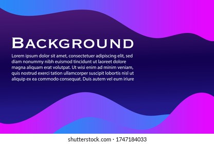 Liquid abstract background design. Colourful gradient backdrop.