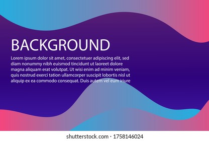 Liquid abstract background design. Colourful gradient backdrop.