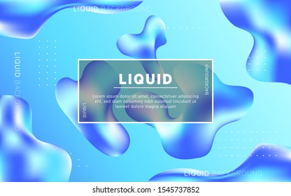 Liquid abstract background design. Fluid gradient shapes composition. digital template.can be used in cover design, poster, flyer, book design, website backgrounds or advertising. vector illustration.