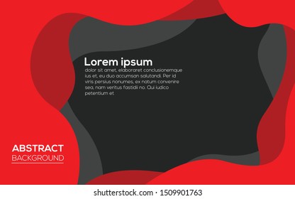 Liquid Abstract Background Design Red Theme