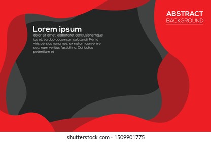 Liquid Abstract Background Design Red Theme