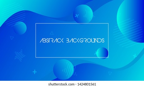 liquid abstract background with gradient color 