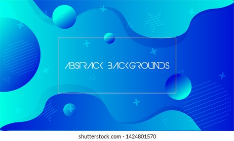 liquid abstract background with gradient color 