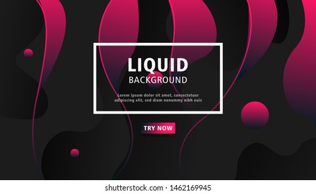 liquid abstract background with line and circle.