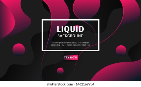 liquid abstract background with line and circle.