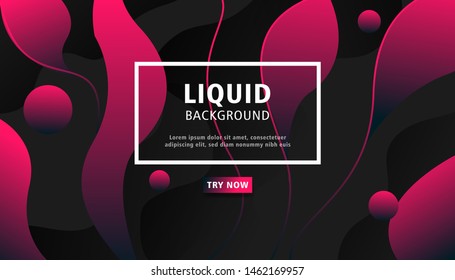 liquid abstract background with line and circle.