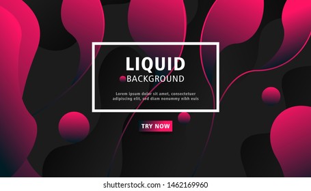 liquid abstract background with line and circle.
