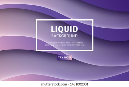 liquid abstract background with purple and pink gradient. vector illustration.