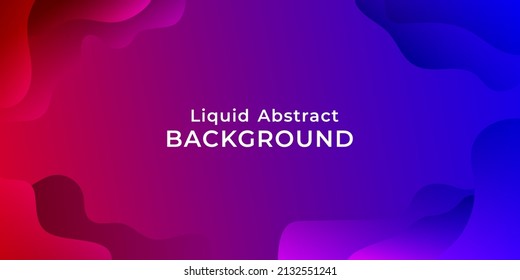 Liquid Abstract Background Red to Blue Gradient Color