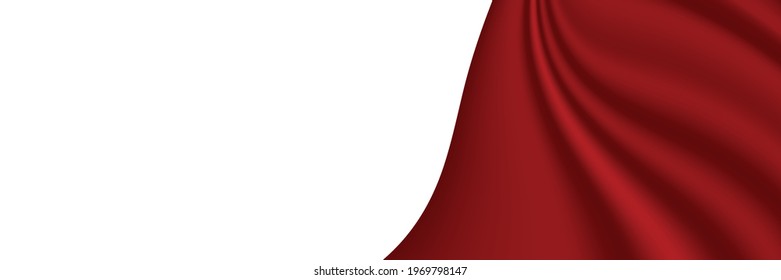 Liquid abstract background. Red fluid vector banner template for social media, web sites. Wavy shapes. Vector illustration for brochure, business card, magazine, poster, presentation design