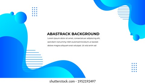 Liquid abstract background. social media fluid vector banner template design with blue color, web sites. Wavy shapes, blue color unique  background design. blue color new background.