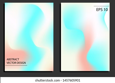 Liquid abstract background. Trendy glowing design template