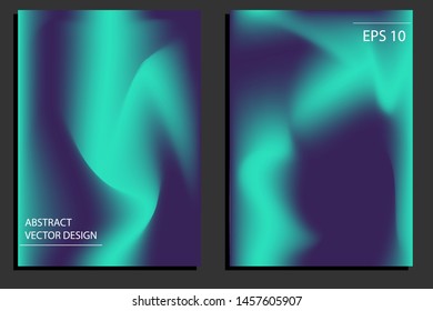 Liquid abstract background. Trendy glowing design template