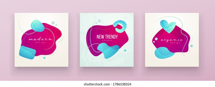Liquid abstract banner design. Fluid Vector shaped background. Modern Graphic Template Banner pattern for social media and web sites