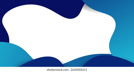 Diseño de Anuncio abstracto líquido. Fondo en forma de Vector fluido. Patrón de Anuncio de Plantilla gráfica moderna para redes sociales y Sitios web