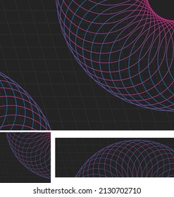 Liquid abstract banner design. Modern Graphics Banner pattern template for social media and websites