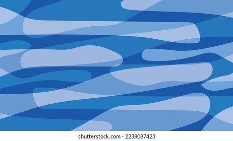 abstrakter, blauer Hintergrund, fließendes, majestätisches Stoffmuster