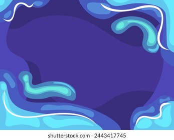 Flüssiger abstrakter blauer Farbhintergrund