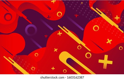 Liquid abstract color background design. Fluid vector gradient design for banners, posts