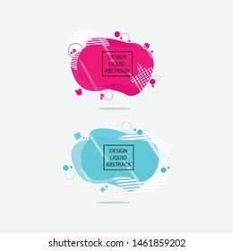 liquid abstract creative design vector