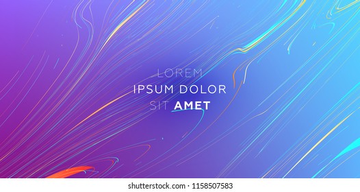 Liquid abstract flow. Dynamic fluid trendy background for posters, covers and placards. Eps10 vector illustration