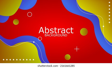 liquid abstract geometric background red yellow blue vietnam color inspiration 