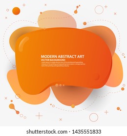 liquid abstract geometric shape. vector, illustration