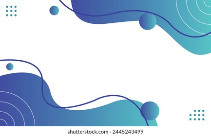Liquid abstract geometry blue cyan gradient banner background wallpaper