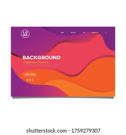 Liquid Abstract Landing Page background
