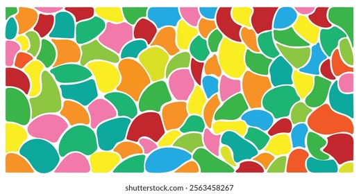 Liquid abstract organic blob shapes background set. Wavy elements bubbles and drops in trendy y2k style. Abstract organic blob shapes. Abstract forms for design drops and paint