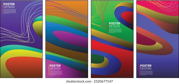 Plano de fundo de forma abstrata líquida com forma contínua e incluindo texto para quaisquer fins.