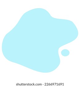 Forma abstracta líquida azul pastel