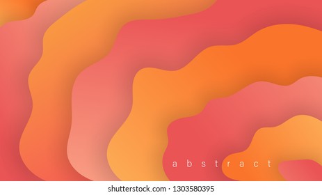 Liquid Abstract  Shape Gradients. Fluid Colorful 3D Background. Trendy Design Composition For Flyer, Banner, Magazine, Brochure, Website, Cover, Poster, Mobile App. Vector Illustration, Eps 10.