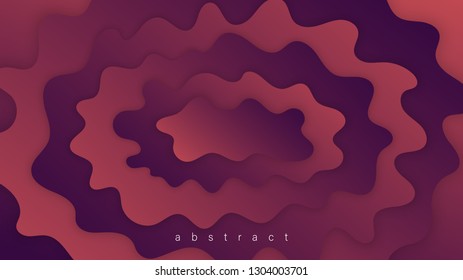 Liquid Abstract  Shape Gradients. Fluid Colorful 3D Background. Trendy Design Composition For Flyer, Banner, Magazine, Brochure, Website, Cover, Poster, Mobile App. Vector Illustration, Eps 10.