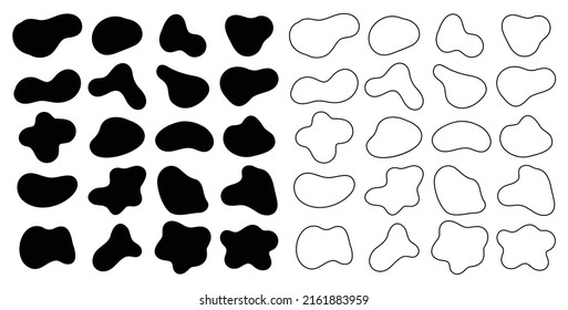 Liquid abstract shapes background. Fluid shape design element.