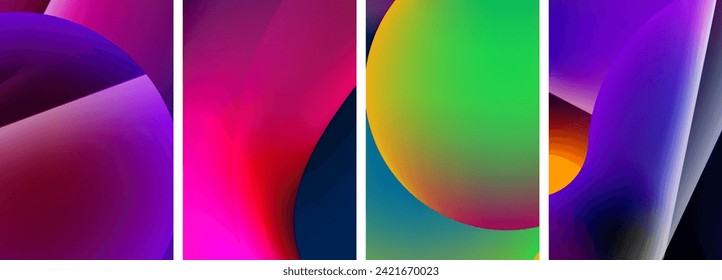 Formas abstractas líquidas con colores degradados. Resumen de fondos de fondo de pantalla, tarjeta de visita, portada, cartel, pancarta, folleto, cabecera, sitio web