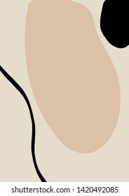 Liquid Abstract Shapes. Vector Modern Wall Art.