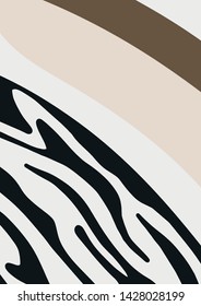 Liquid Abstract Shapes. Vector Modern Wall Art.