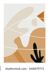 Liquid Abstract Shapes. Vector Modern Wall Art.