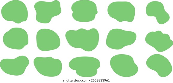 Liquid abstract speech bubbles. Hand drawn organic abstract frames. Empty text shapes.