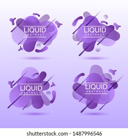 liquid abstract template violet  memphis modern
