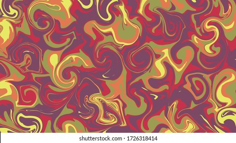 Liquid abstract texture. Swirling paint effect. Vector illustration. Marble abstract background. Colorful texture.