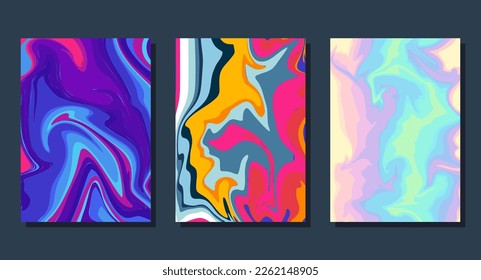 Liquid Abstract Vector Background Pack