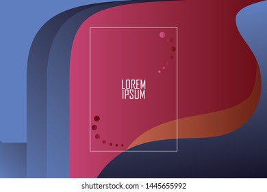 Liquid abstract Vector Banner .abstract modern graphic elements with dynamical colored . Template for the design of a logo, flyer or presentation
