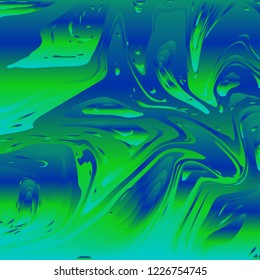 Liquid acrylic texture. Abstract background with curled stripes or chaotic lines. Ink.